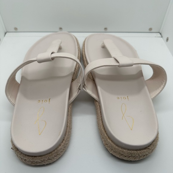 Joie Nacho Espadrille Thong Slide Sandals Vegan Leather Size 9.5 - Picture 4 of 10